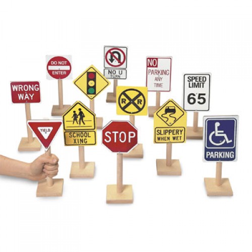 Large Wooden Traffic Signs